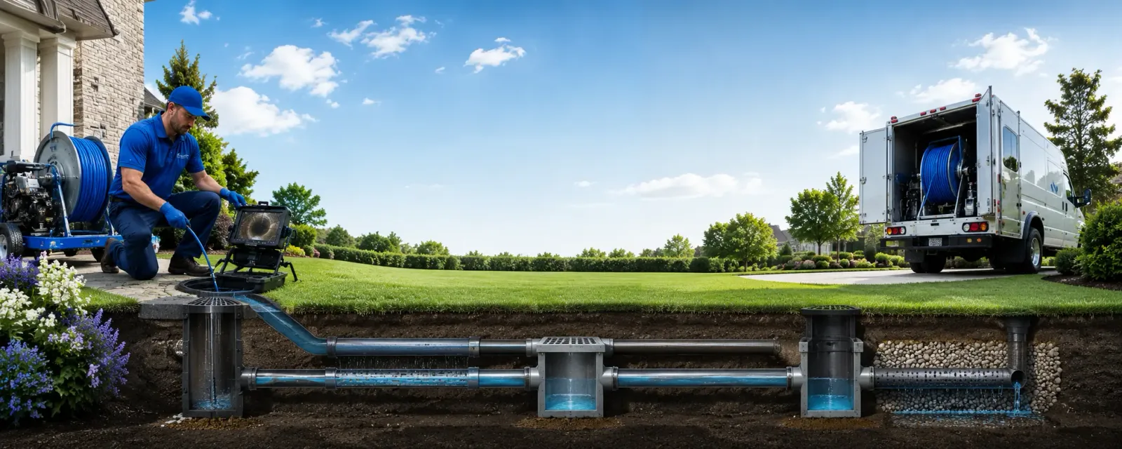 Outdoor drain cleaning information for Oak Run, CA